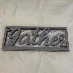 Gray 'Gather' Wall Decor